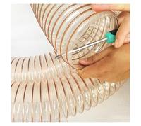 Tuyau de collecte de poussière, tuyau de collecte de poussière de 100 cm de long, rallonge de tuyau d'aspiration d'atelier for la ventilation d'extraction de vapeurs de poussière et de déchets de bois