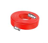 Tuyau de compresseur d'air de 1030 m avec collier de serrage en polyuréthane, tuyau pneumatique droit 5 x 8 mm et connecteur rapide de type C pour systèmes d'air sous pression (15 m)