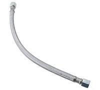 Tuyau de compresseur d'air flexible en acier inoxydable de 350 mm avec connecteur à écrou hexagonal de 14 mm, tube d'admission de compresseur sans huile et clapet anti-retour de pompe à air