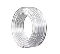 Tuyau De Compresseur Tube D'air Pression D'unité Centrale 10/20/50/100M 4x2.5mm/6x4mm/8x5mm/10x6.5mm/12x8mm(Transparent 100M,4x2.5mm)