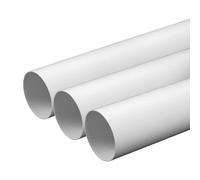 Tuyau de conduit 125 mm/12,7 cm Longueur - 1 metre rond Conduit d'aération Tube Plastique Ko125-10