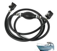 Tuyau de Conduite de Carburant, Chauffage Diesel kit Conduite Carburant Kit d'étanchéité 6, 9 Pieds avec Deux clapulations à Contre-Courant en Caoutchouc Compatible pour Les Bateaux, Les Camp