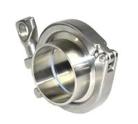 Tuyau de cuisinière coude, 1 collier de serrage for tuyau sanitaire, soudure, virole, joint en silicone, acier inoxydable SUS304(57mmK77.5Clamp)
