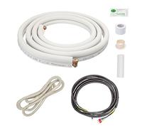 Tuyau de Cuivre Tube en Cuivre pour Climatiseur 1/4 & 3/8 Pièce de Climatisation Split 3M avec un Bobine Isolante Câble HVAC Canalisations Costumes ou Complets