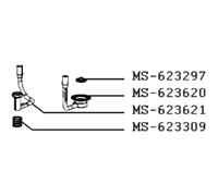 Tuyau de débitmètre (repère MS-623621) Cafetière Expresso (MS-623621 MS-624416 MAGIMIX KRUPS)