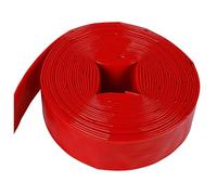 Tuyau de décharge à plat, pompe à eau submersible compatible, PVC renforcé de polyester 20m 6-inch