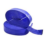 Tuyau de décharge Flexible enduit de PVC pour pompe à eau, Drainage Submersible, lavage à contre-courant de piscine et stockage à plat 20m 4-inch