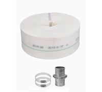 Tuyau de décharge Layflat, Tuyau d'évacuation d'eau Plat renforcé 1,2 Pouces en PVC 10-100 m for Lavage à Contre-Courant et vidange de Piscine(50meter)