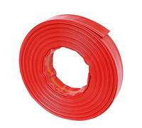 Tuyau de décharge plat, tuyau de pompe à eau, tuyau Flexible recouvert de PVC pour le Drainage, lavage à contre-courant, piscine et services publics 50m 1.2-inch