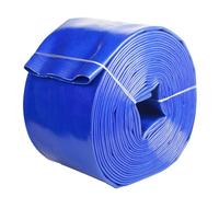 Tuyau de décharge, tuyau plat en tissu PVC, tuyau de vidange à contre-courant robuste, résistant aux intempéries et à l'éclatement, idéal pour le transfert d'eau de piscine 50m 1.2-inch