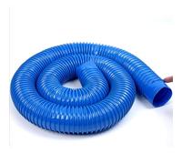 Tuyau de dépoussiérage en PVC, plusieurs tailles avec pince for l'extraction du soudage bois(L 10m(32.8ft),ID 80mm(3.1in))