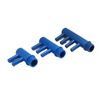 Tuyau de dérivation de débit d'eau, Joint pagode, gaz, liquide, Irrigation, jardin, Aquarium, pompe à oxygène séparée, plastique mâle, 1 pièce(One In Four Out)