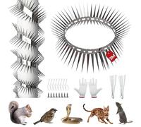 Tuyau de Descente Anti-martres: 300 CM Protection Ceinture Anti Martres en Acier Inoxydable avec Accessoires Bande Anti Fouine pour Gouttière Clôture Arbre - Peut Étre Coupé