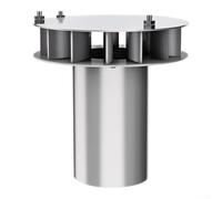 Tuyau de descente en acier inoxydable de type 87 pour trémie, tuyau de vidange droit robuste pour système de gouttière de toit, accessoire de drainage anti-blocage à débit rapide pour usage industriel