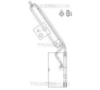Tuyau de direction assistée 8516 11022 TRISCAN