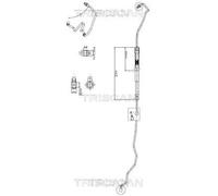 Tuyau de direction assistée pour véhicules avec direction à gauche 8516 29041