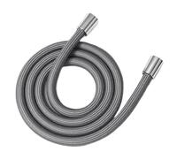 Tuyau de douche à main Anti-enroulement 1.5/2.0M, Tube Flexible Interface universelle GI/2, tuyau en Nylon for bain-douche haute pression Pour Robinetterie(Grey,1.5M)