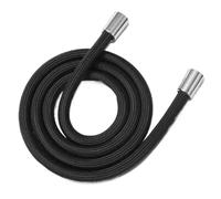 Tuyau de douche à main Anti-enroulement GI/2, Tube Flexible, haute pression, Interface universelle, bain-douche, tuyau en Nylon, 1.5/2.0M Pour Salle De Bain(Black,1.5M)