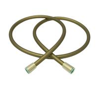 Tuyau de douche à main en silicone 1,5 m/1,75 m, certifié, tuyau plomberie torsadé super flexible(GOLD-1.75M)
