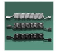 Tuyau de douche à ressort 1,5/2/3/5 m, rétractable, tube anti-torsion flexible et anti-torsion avec G1/2, ajustement universel pour pulvérisateur de bidet et robinet de salle de bain (gris, 3,0 m)