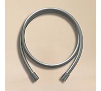 Tuyau de douche AquaCraft 100 125 cm chromé | Tuyau de douche avec 2000 1/2 pouce | Tuyau métallique flexible avec protection anti-pliage | Cône rotatif anti-torsion | Tuyau chromé brillant | Accessoi