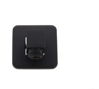 Tuyau de douche carré en laiton - Sortie murale coudée - Filetage G1/2 - Connecteur noir pour buses de douche à main et robinets de baignoire - Accessoires de salle de bain modernes