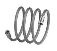 Tuyau de douche, conception anti-kink, 120 cm, buse de fixation tressée, tuyau de douche à main, réglable et facile à installer, pour la salle de bain