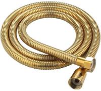 Tuyau de douche de rechange en acier inoxydable de 1,5 m, 150,9 cm, anti-pliure, raccord standard universel, extensible, anti-pliure, universel G 1/2 (doré, 1 m)