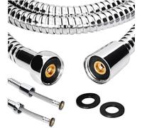 Tuyau de douche de rechange en acier inoxydable de 1 m (49 po) de haute qualité anti-éclatement ZOTTI - 2 rondelles incluses - Raccord standard universel 1/2 "- Résistance haute pression