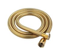 Tuyau de douche de rechange en acier inoxydable doré et laiton antique - 1,5 m