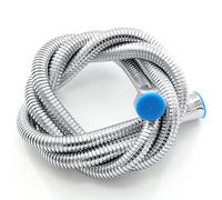Tuyau de douche d'eau 1,5 pour tuyau flexible pour la maison, la salle de bain, la douche, l'extension de tuyau hydraulique en acier inoxydable (argent 1,5 m)
