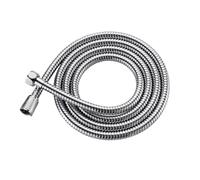Tuyau de douche en acier inoxydable 1 m 1,5 m 2 m 300 cm 5 m Tube à ressort crypté Tube de traction Tuyau de douche de salle de bain(Silver,1.5m 1500mm)