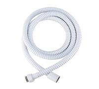 Tuyau de douche en acier inoxydable - 2 m - Pièce de rechange - Flexible de douche - Blanc