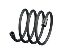 Tuyau de douche en Nylon 1.5/2M, Tube Flexible Anti-enroulement et antidéflagrant, Interface haute pression G1/2, tuyau de bain-douche(ABS Nuts Gun Grey,1.5M)