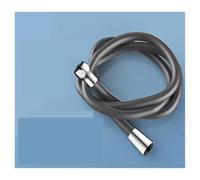 Tuyau de douche en silicone 1,5/2 m - Tuyau flexible en latex avec coupe universelle G1/2 - Anti-vent - Haute pression - Pour accessoires de salle de bain puissants (blanc, 1,5 m)