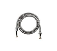 Tuyau de Douche Flexible 2m avec Double Ecrou Anti-corrosion Argent
