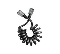 Tuyau de douche flexible à ressort de 5 m et 2 m, design de ligne téléphonique for salle de bain, lavabo, toilettes, bidet, pulvérisateur, accessoires de plomberie(Gun Grey-1.5M)