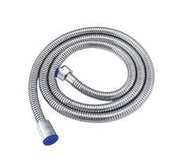 Tuyau de douche Flexible argenté 1.5/2m, accessoires d'extension tuyau d'eau, fournitures salle bains, Tube bain(1.5m)