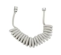 Tuyau de douche flexible de 2 m - Tuyau de bidet rétractable G1/2 facile à installer - Polyvalent pour salle de bain et douche - Design gris pour un maximum de commodité.