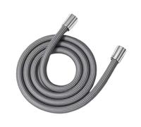Tuyau de douche flexible en nylon ultra léger 1,5/2 m, tube haute pression universel GI/2, accessoires salle bain(Szary,2M)