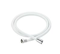 Tuyau de douche flexible en silicone de 2 m, anti-enroulement anti-explosion, durable, léger, facile à installer pour la maison et la salle de bain, couleur blanche