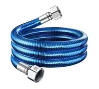 Tuyau de douche flexible haute pression pour chauffe-eau - Tuyau d'admission de chauffe-eau ondulé anti-explosion 60 cm - Bleu - Anti-fuite - Idéal pour la salle de bain et la cuisine