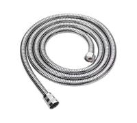 Tuyau de douche flexible inox G1/2 universel, rallonge 1,5/2/3m | Conduite de plomberie salle de bain, tuyau de raccordement pommeau douche(Silver,2M)