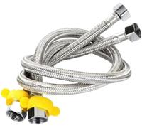 Tuyau de douche flexible résistant à la pression avec connecteur G 1/2 - Installation facile - Ajustement universel pour robinets de salle de bain et de cuisine