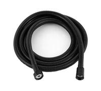 Tuyau de douche flexible SUS 304 noir/argenté de 1,5/2 m, long tuyau de douche de salle de bain, rallonge de tuyau d'eau, tuyau de traction, accessoires de salle de bain(1.5m black)