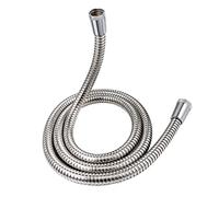 Tuyau de douche, tuyau de douche en acier inoxydable grand alésage anti-kink avec laveuses chrome, 1, 5 m, grand alésage