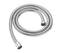 Tuyau De Douche Tuyau de douche flexible en acier inoxydable de 1,5 m, noir, long, for salle de bain, rallonge, plomberie, accessoires de salle de bain(Silver)