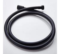 Tuyau de douche, Tuyau de douche flexible en PVC 1,5 m, ensemble salle bain, accessoires tuyaux, remplacement facile à faire soi-même(Black)