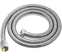 Tuyau de douche, tuyau, tube en acier inoxydable, joint tête, matériel salle bain, pompe à eau cuisine, cuisinière(Silver 1.5m)