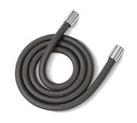 Tuyau de douche universel en nylon haute pression, flexible et lisse, 1,5/2 m, anti-enroulement, GI/2(Dark Grey,2.0M)